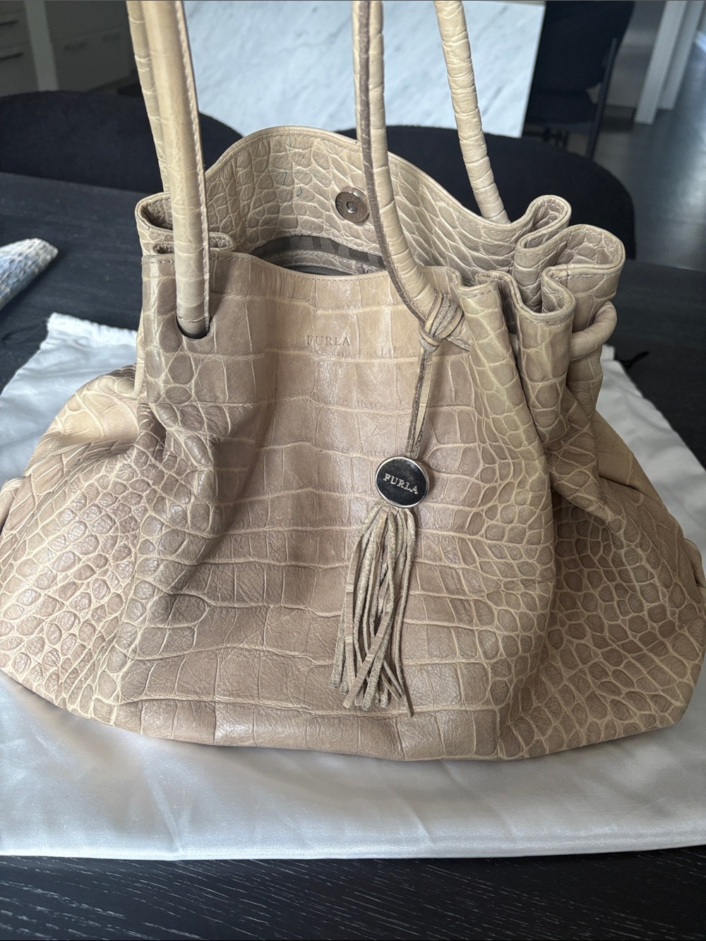 Furla Crocodile Leather Purse